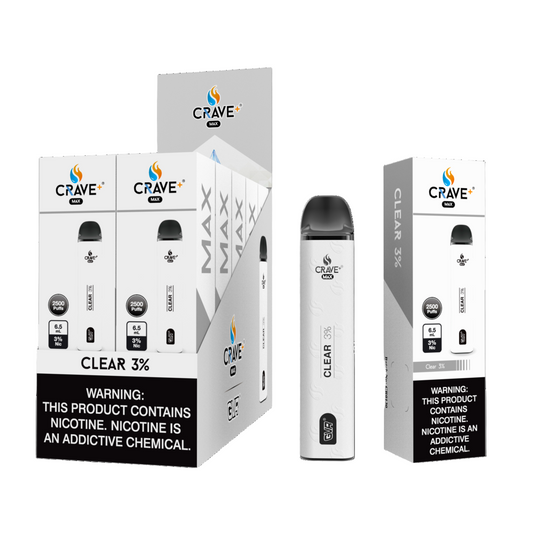 Crave Max Clear 2500 Puffs